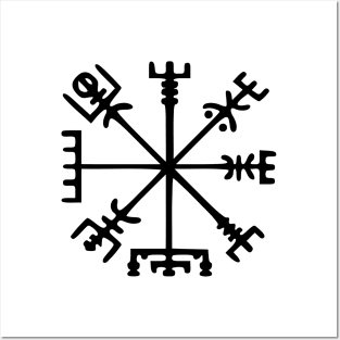 Vegvísir [Viking Compass] Posters and Art